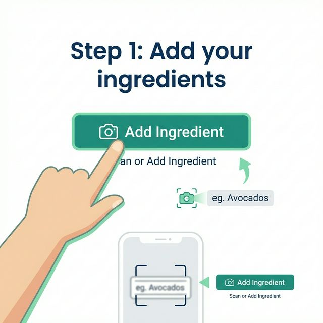 Step 1: Add your ingredients